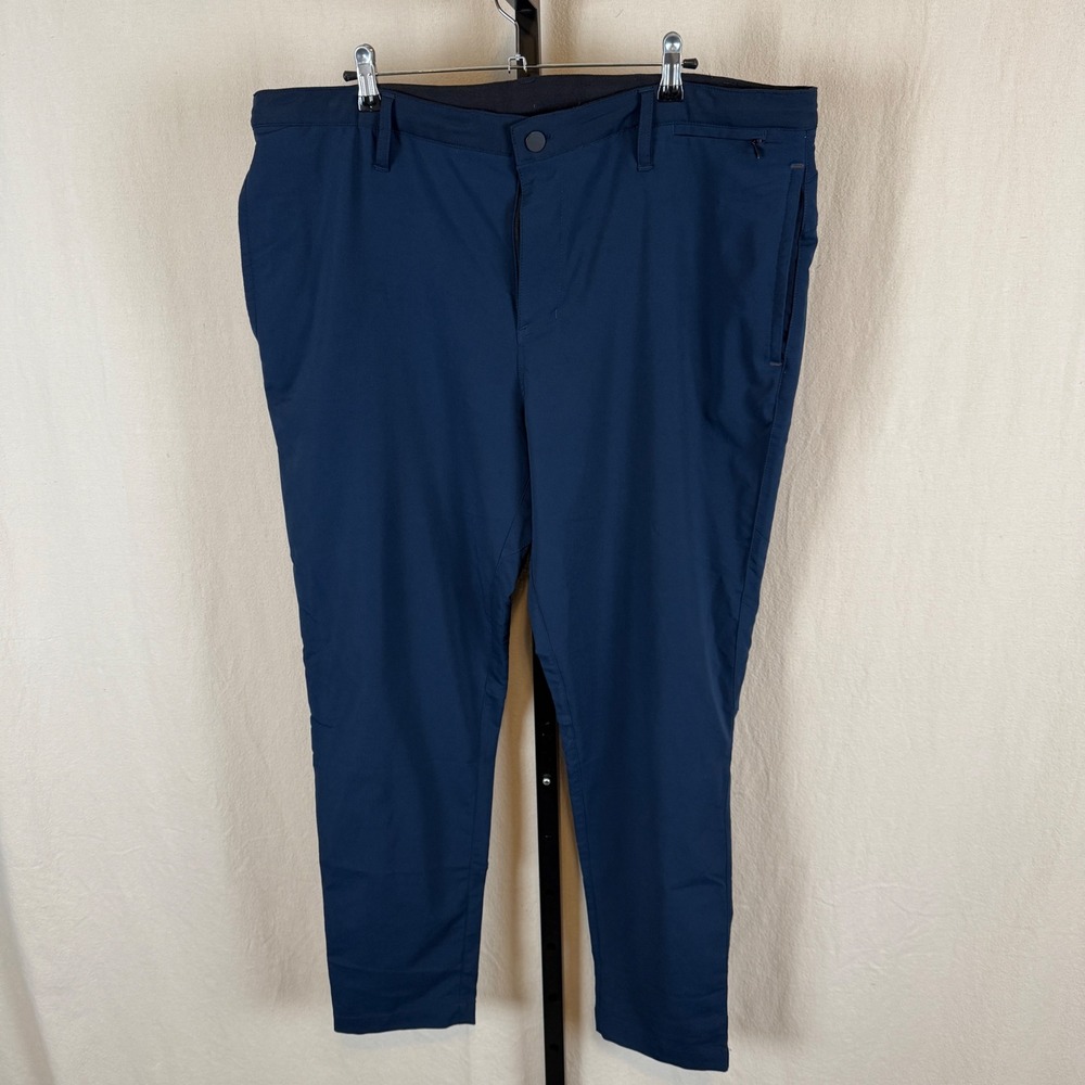 Zella Mens Navy‎ Blue Performance Pants Size 40 Golf Casual Comfort Stretch